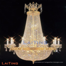 Zhongshan grande lustre de cristal de luz para projetos de restaurantes LT-62048